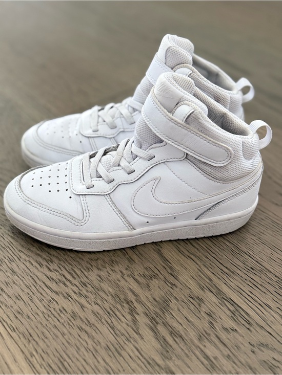 Nike Other - Nike Kids White High-Top Sneakers with Strap